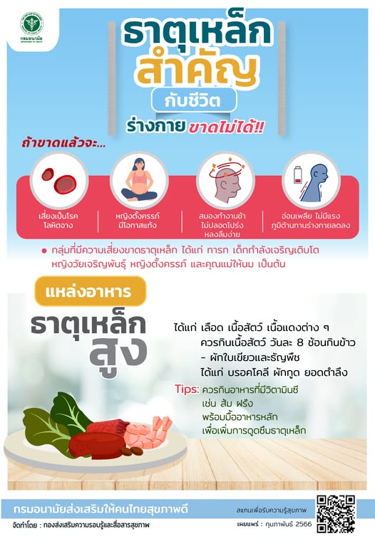 ธาตุเหล็กสำคัญกับชีวิต
